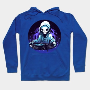 DJ Grim Reaper Cartoon Hoodie